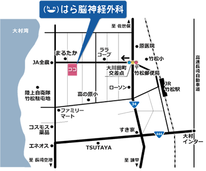 はら脳神経外科 地図